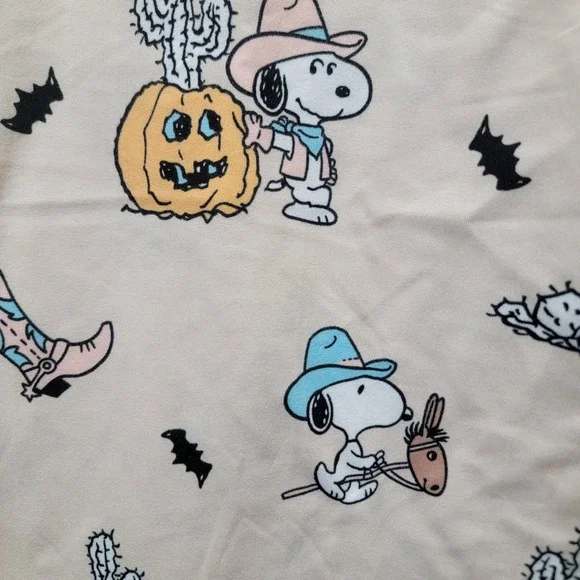 Peanuts Berkshire Snoopy Unisex Lounge Pants XL Rodeo Western Cowboy Halloween - Picture 6 of 10